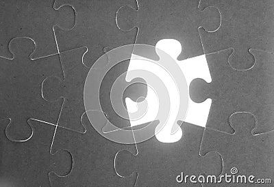 Puzzle, communication teamwork metaphor Stock Photo