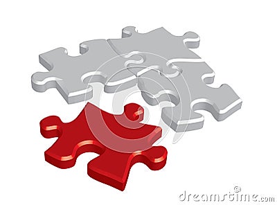 Puzzle concept Vector Illustration