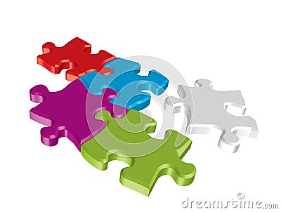 Puzzle concept Vector Illustration