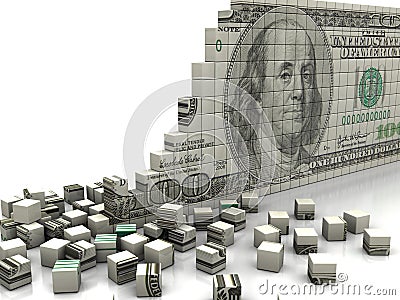 Puzzle dollar Stock Photo