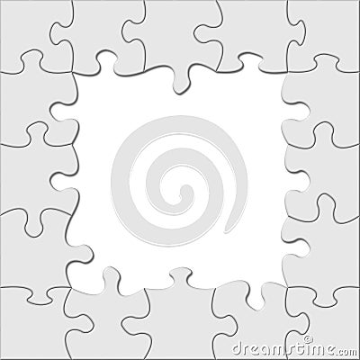 Puzzle frame Stock Photo