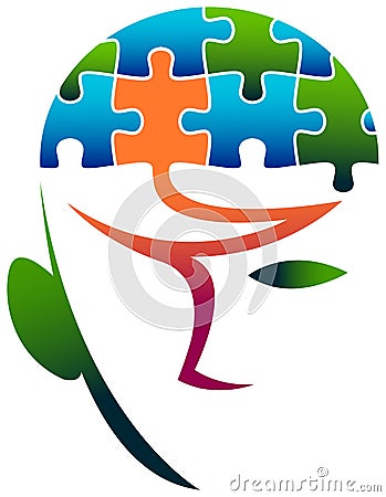 Puzzle head Vector Illustration