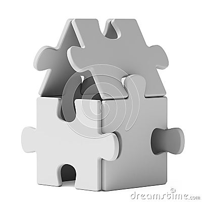 Puzzle home Stock Photo