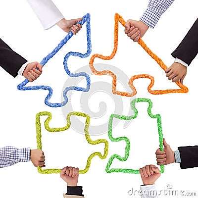 Puzzle house Stock Photo