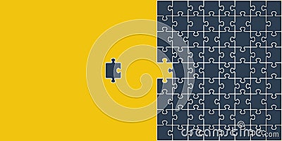 Puzzle icon background simple design. vector Vector Illustration