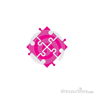 Puzzle icon in trendy flat style. simple flat vector illustration Vector Illustration