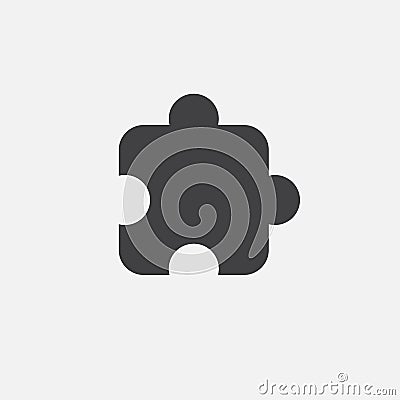 Puzzle icon Vector illustration isolated on white . Vector Illustration