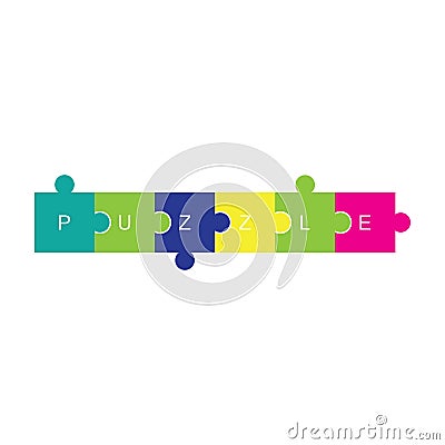 Puzzle leaf logo vector icon template Stock Photo