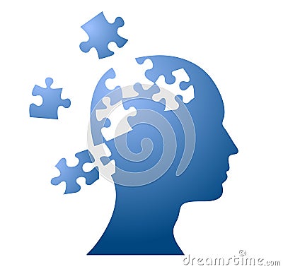 Puzzle mind and brain storming Vector Illustration