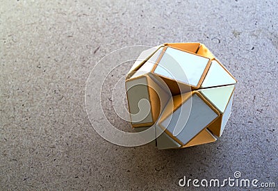 Puzzle photo in the form of a ball Editorial Stock Photo