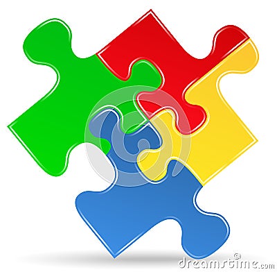 Puzzle piece icon Vector Illustration