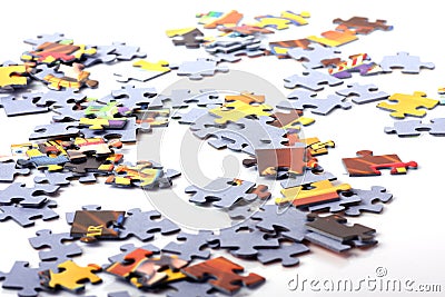 Puzzle pieces Stock Photo