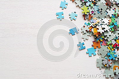 Puzzle pieces Stock Photo