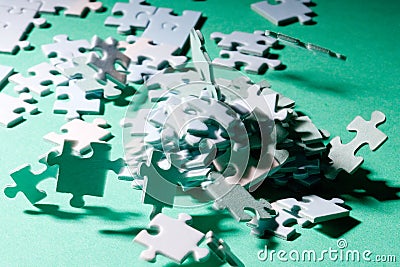 Puzzle tsunami Stock Photo