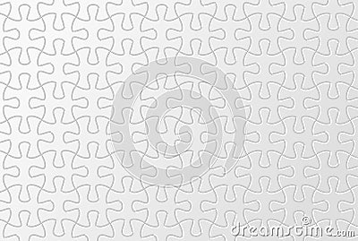 Puzzle Unique Pattern white Background Vector Illustration