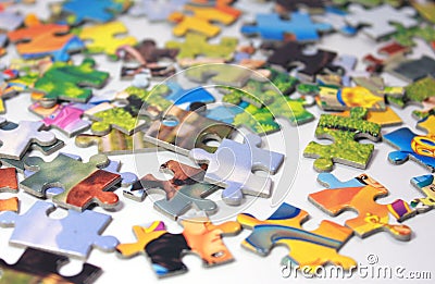 Puzzles Stock Photo