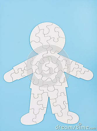 Puzzling Body Stock Photo