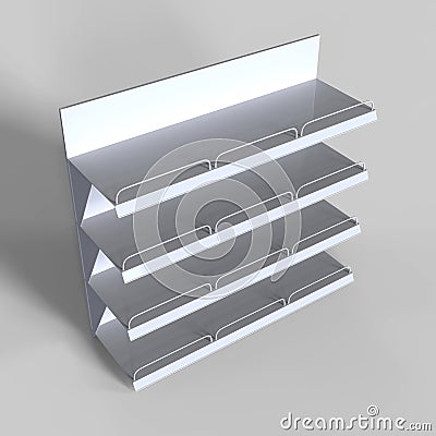 PVC Blank Printing Plastic Shelf Talker for Shopping Mall Promotion. Cartoon Illustration