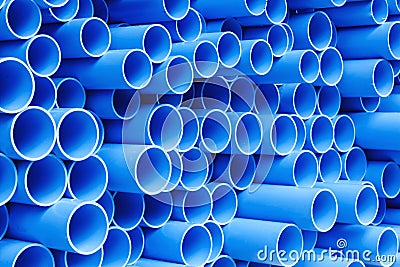 PVC pipes for drinking Stock Photo