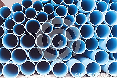 PVC pipes for drinking Stock Photo