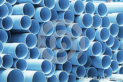 PVC pipes for drinking water. Stock Photo