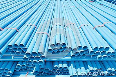 PVC pipes for drinking water. Stock Photo