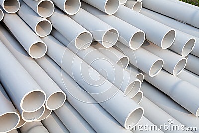 PVC pipes Stock Photo