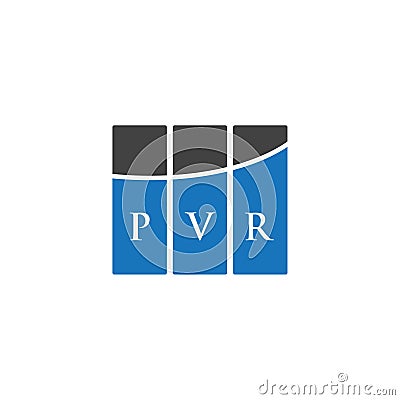 PVR letter logo design on WHITE background. PVR creative initials letter logo concept. PVR letter design Vector Illustration