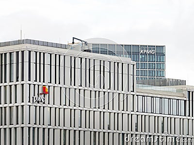 PwC and KPMG Office Buildings in Berlin Editorial Stock Photo