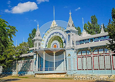 Lermontov Gallery facade in Pyatigorsk city Stock Photo