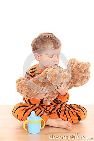 Pyjama boy Stock Photo