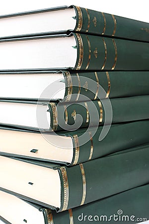 Pyle of books Stock Photo