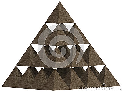 Pyramid 3D Stock Photo