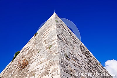 Pyramid of Cestius, Rome Stock Photo