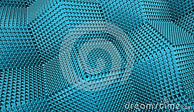 Pyramid cubes concept rendered Stock Photo