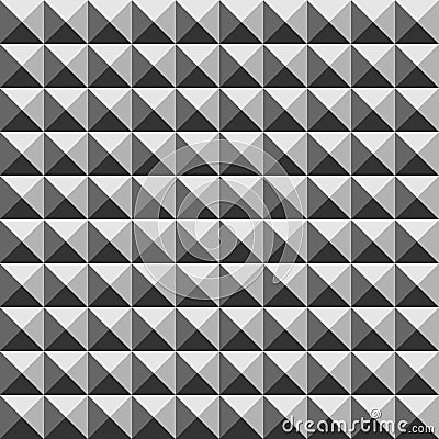 Pyramid geometric seamless pattern Vector Illustration