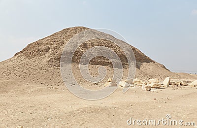 The Pyramid of Hawara, Most Known for Its Lost Labyrinth Stock Photo