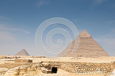 Pyramid of Khafre Stock Photo