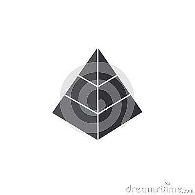 Pyramid logo icon design vector Vector Illustration