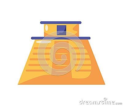 pyramid in mexico icon Vector Illustration