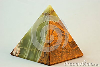 Pyramid of onyx Stock Photo