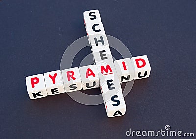 Pyramid scheme Stock Photo