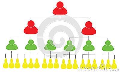 Pyramid scheme Vector Illustration