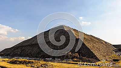 Pyramid of the Sun, Mexico Stock Photo