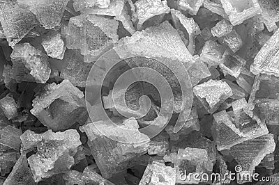 Pyramidal Indian salt in detail very close . good food background Stock Photo