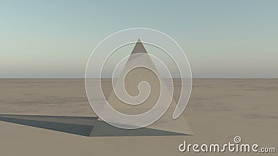 pyramide en verre de la rotation 4K de ciel à la terre dans la région sauvage, monde de la science fiction illustration libre de droits pyramide en verre de la rotation 4K de ciel à la terre dans la région sauvage, monde de la science fiction illustration libre de droits