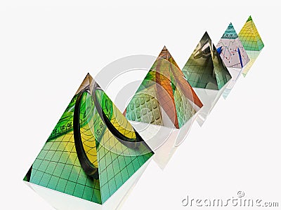 Pyramides Stock Photo