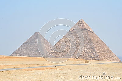 Pyramids Cairo Egypt Stock Photo