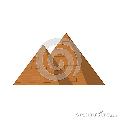 pyramids landmark illustration Vector Illustration