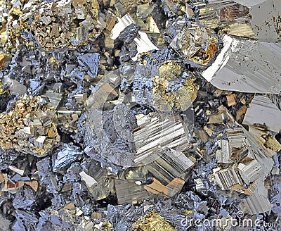 Pyrite, beautiful single large Stock Photo